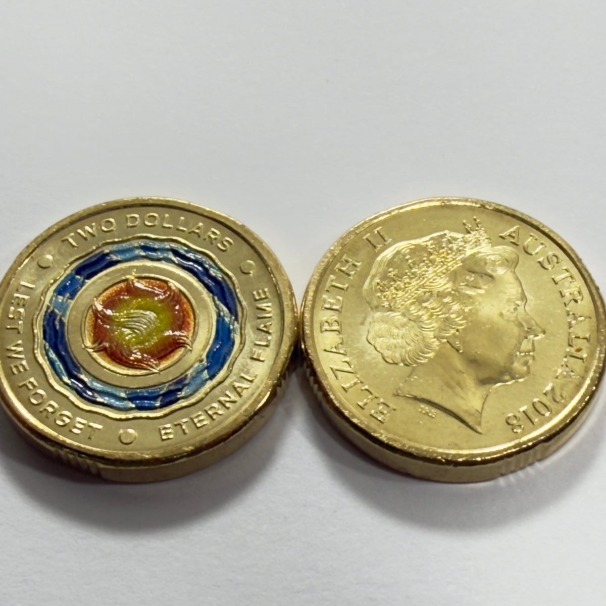 2018 $2 Coin - Uncirculated - Eternal Flame - Lest We Forget - Comes In 2x2