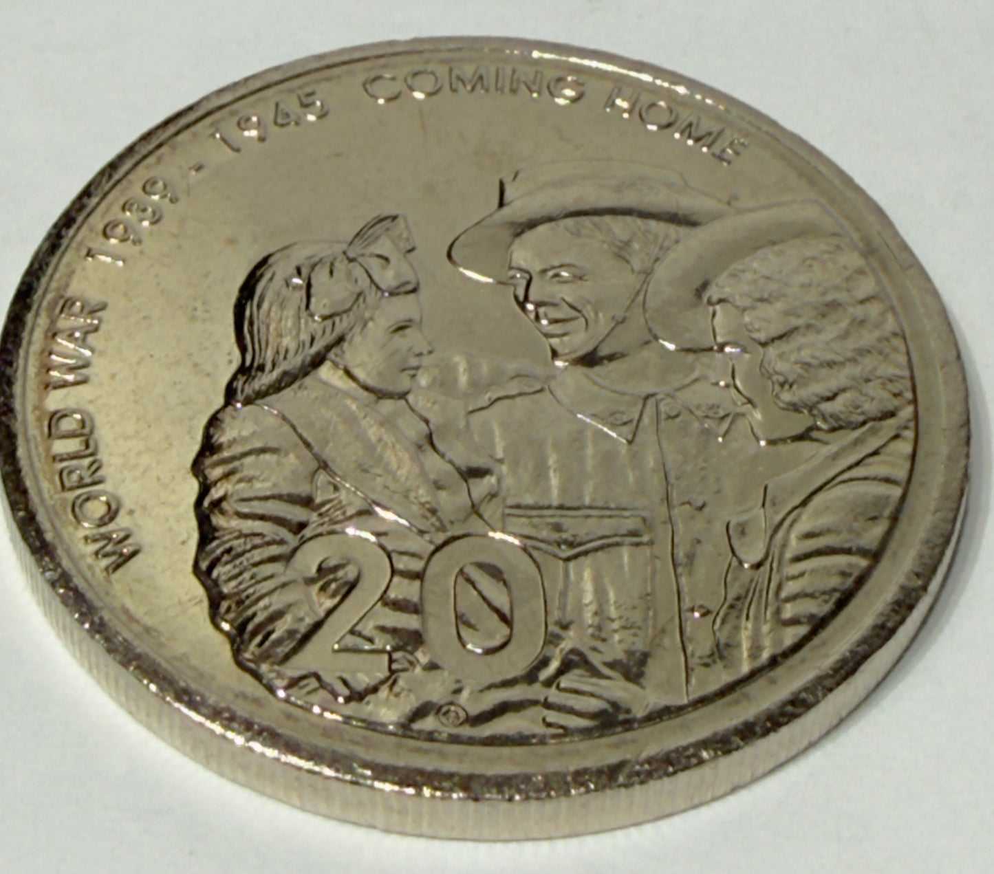 2005 20 Cent Coin - Uncirculated - Coming Home From War - Comes In 2x2
