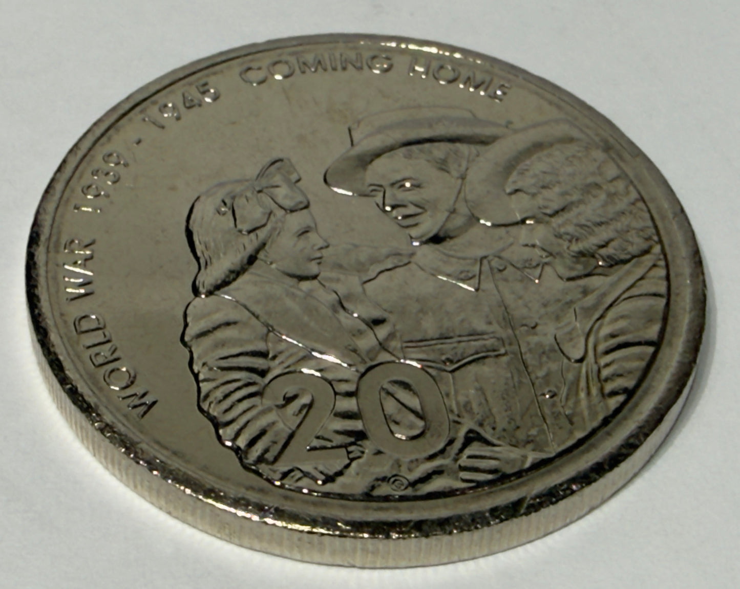 2005 20 Cent Coin - Uncirculated - Coming Home From War - Comes In 2x2