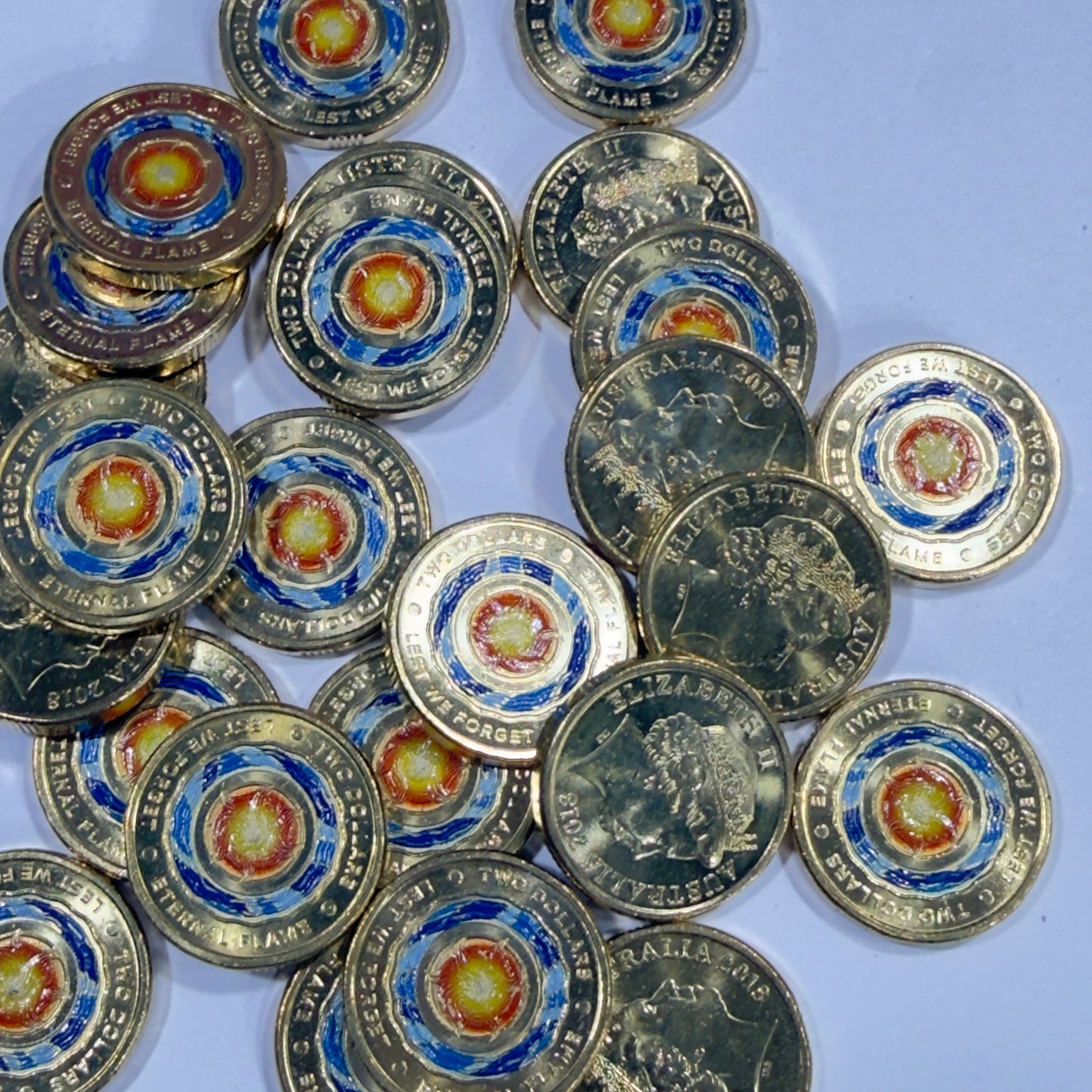 2018 $2 Coin - Uncirculated - Eternal Flame - Lest We Forget - Comes In 2x2