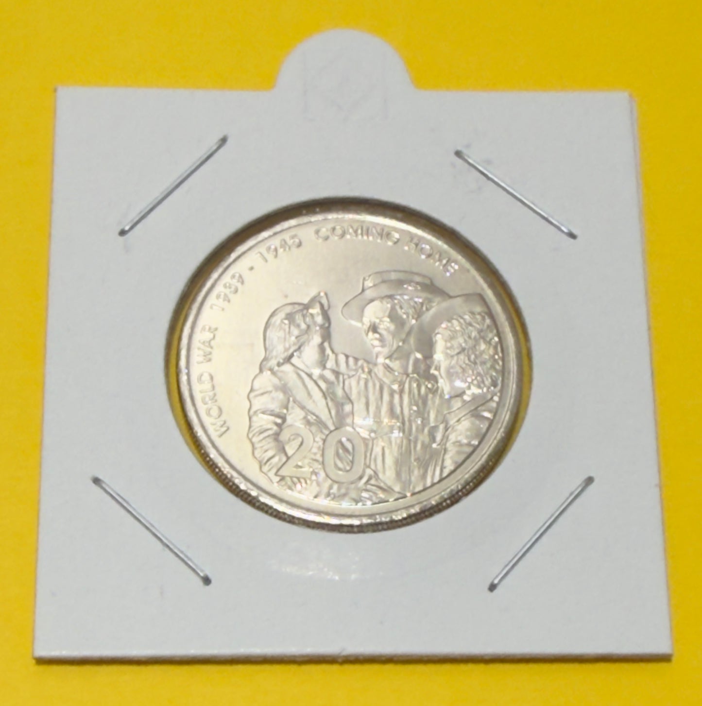 2005 20 Cent Coin - Uncirculated - Coming Home From War - Comes In 2x2