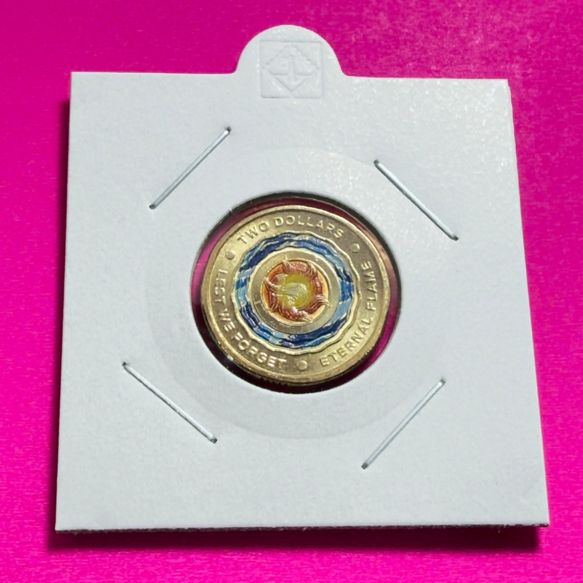 2018 $2 Coin - Uncirculated - Eternal Flame - Lest We Forget - Comes In 2x2