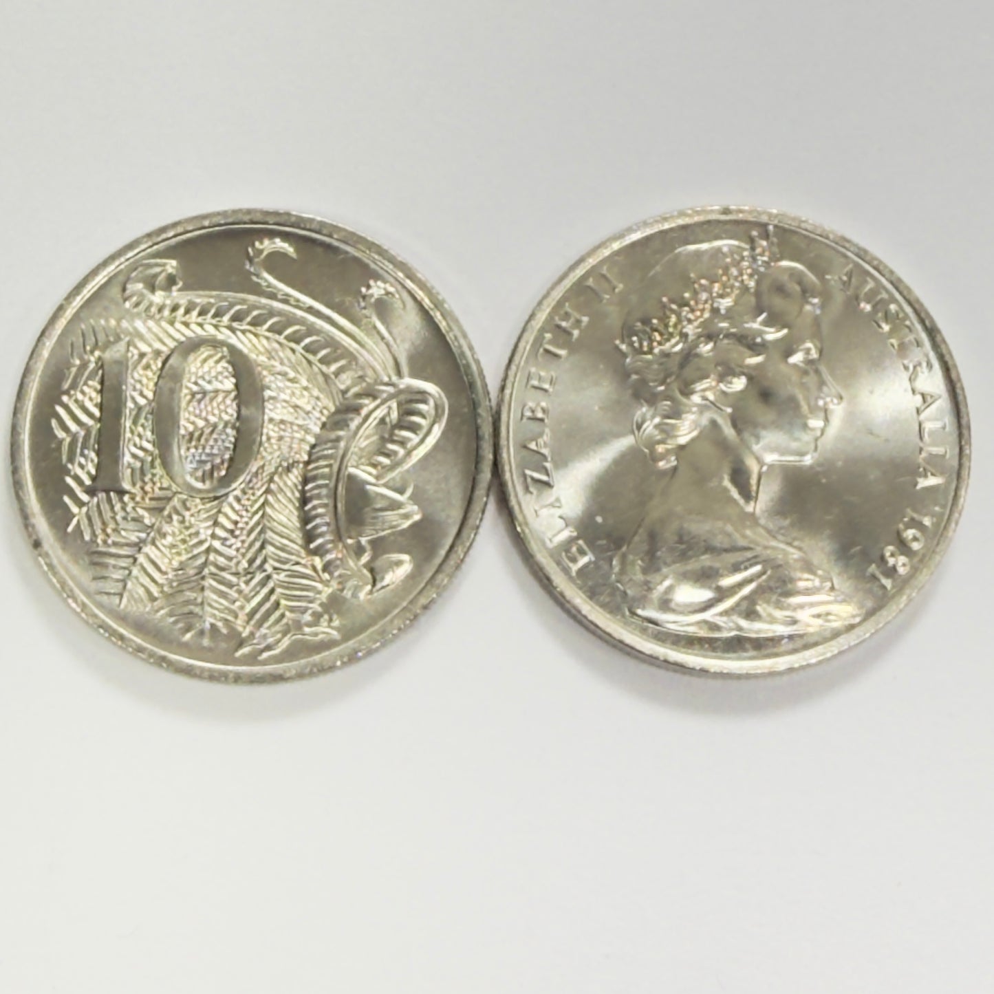 1981 10 Cent Coin - Uncirculated - Ten Cent 10c Ex RAM ROLL - comes in 2x2