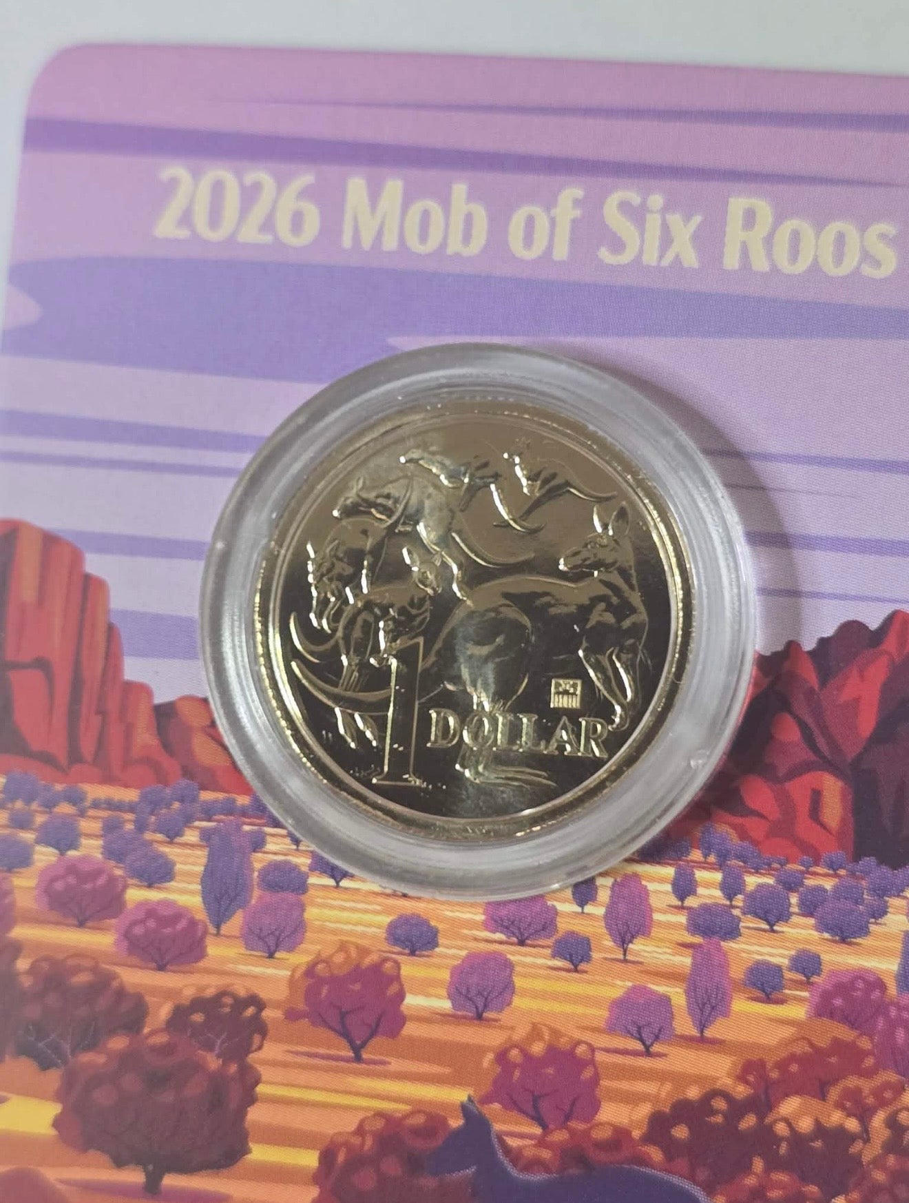 2026 $1 Mob of Roos - Brandenburg Gate Privy Mark UNC - In Hand