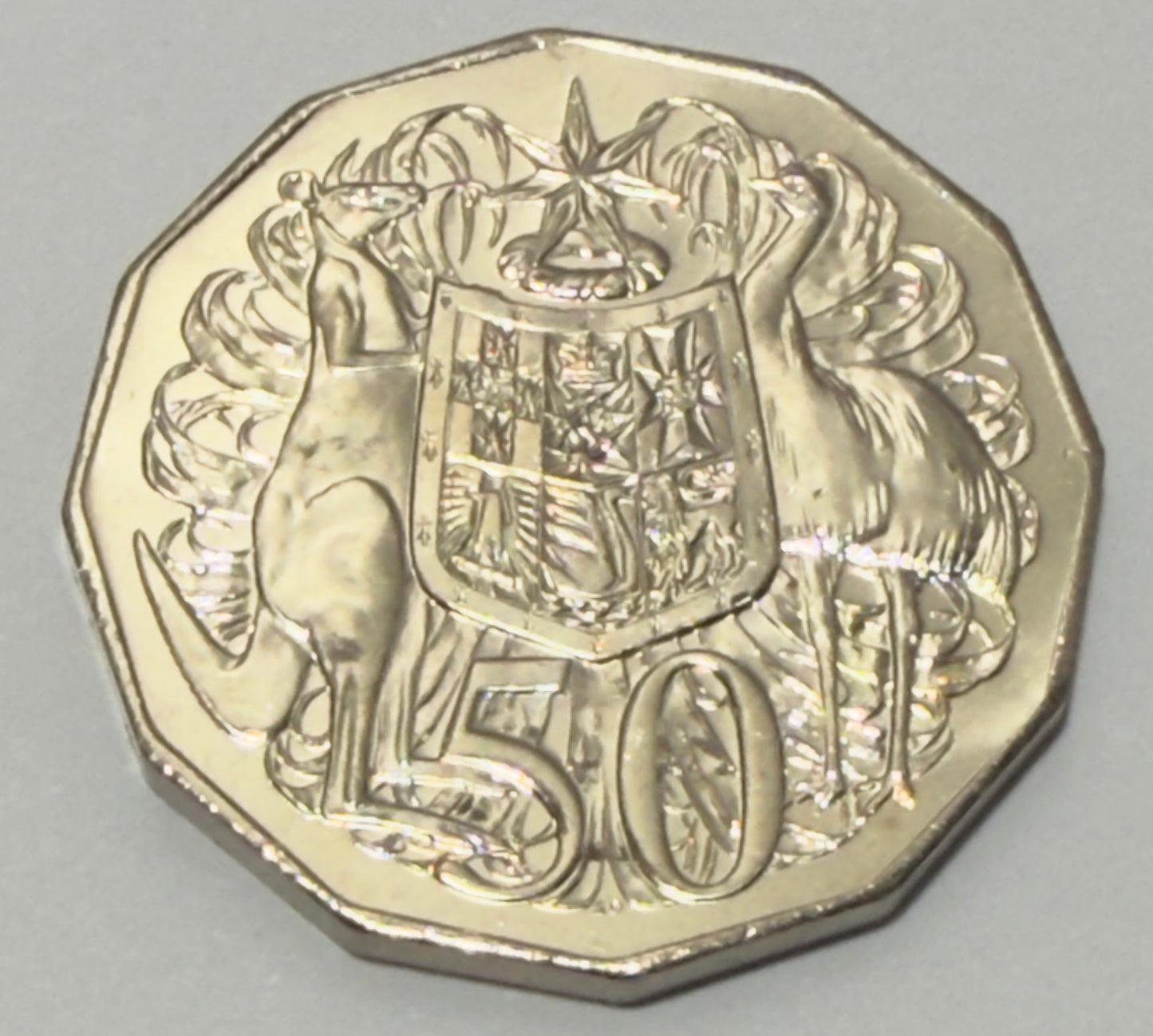 1999 50 Cent Coin - Coat of Arms - Uncirculated - comes in 2x2