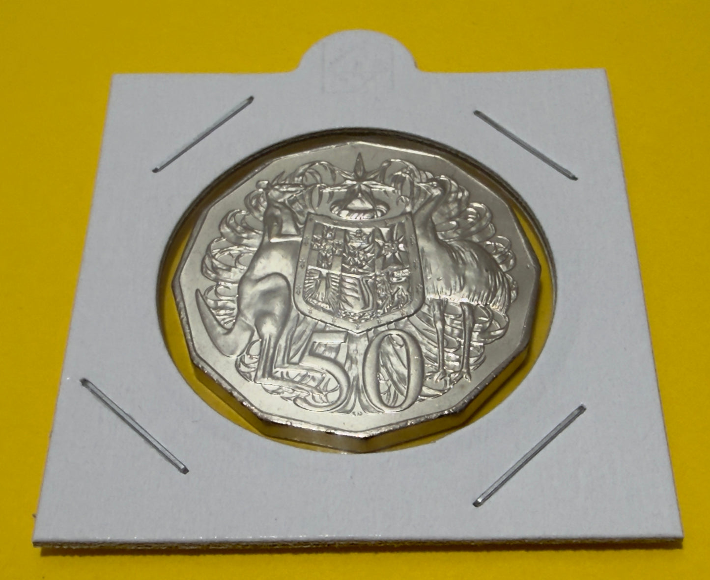 1999 50 Cent Coin - Coat of Arms - Uncirculated - comes in 2x2