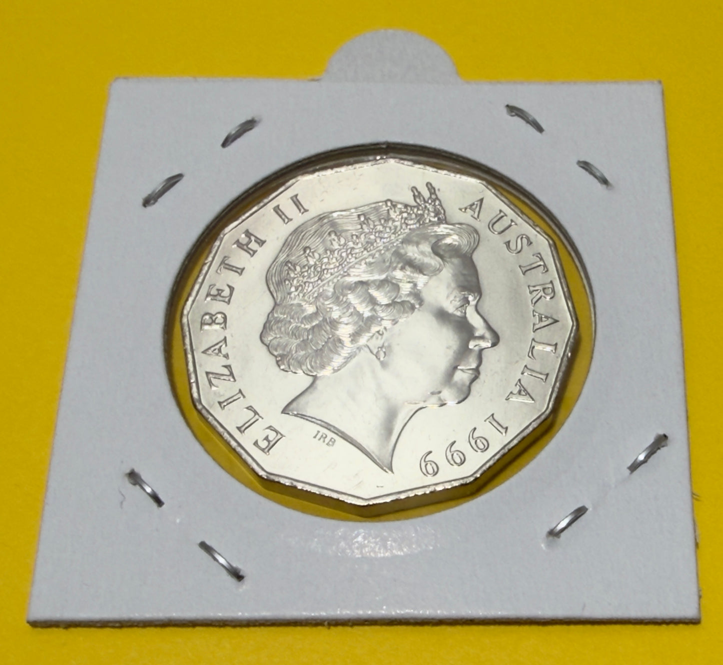 1999 50 Cent Coin - Coat of Arms - Uncirculated - comes in 2x2