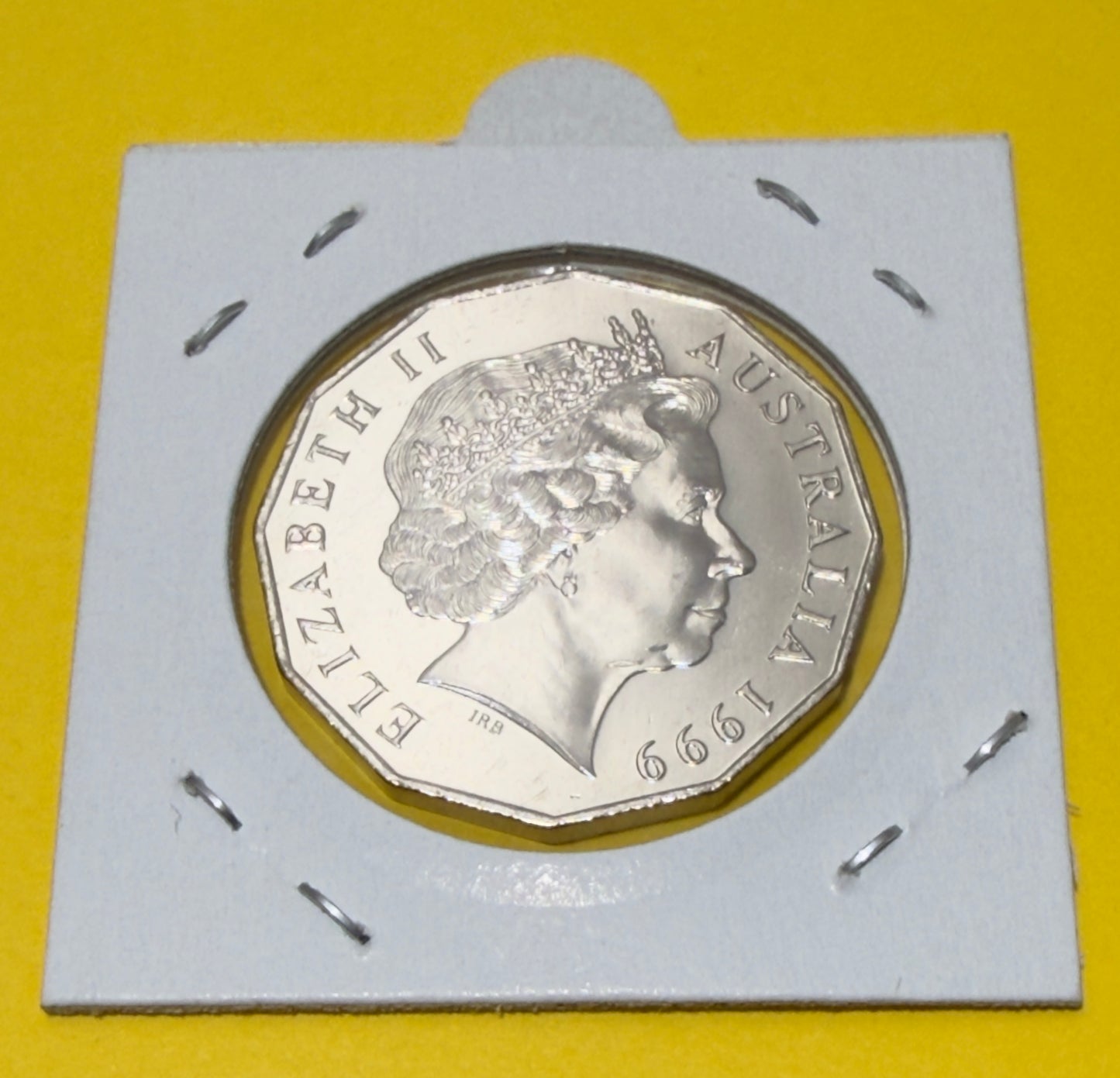 1999 50 Cent Coin - Coat of Arms - Uncirculated - comes in 2x2