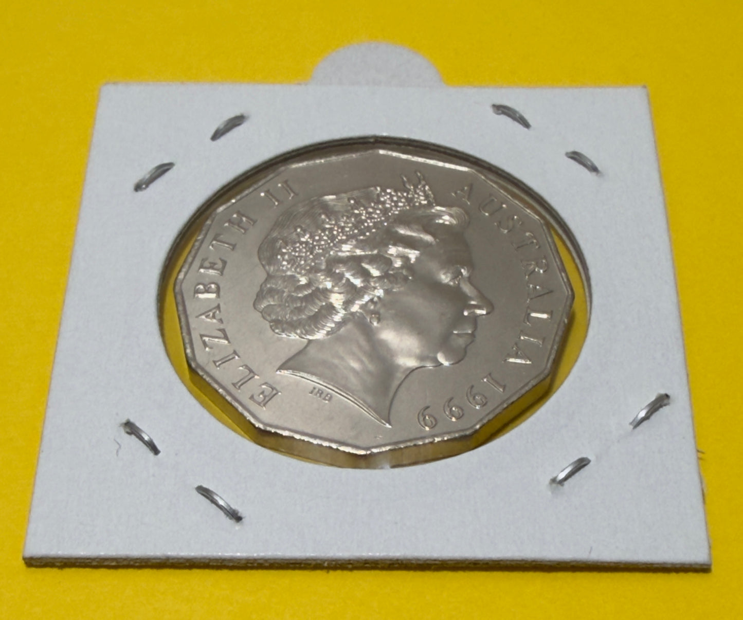 1999 50 Cent Coin - Coat of Arms - Uncirculated - comes in 2x2