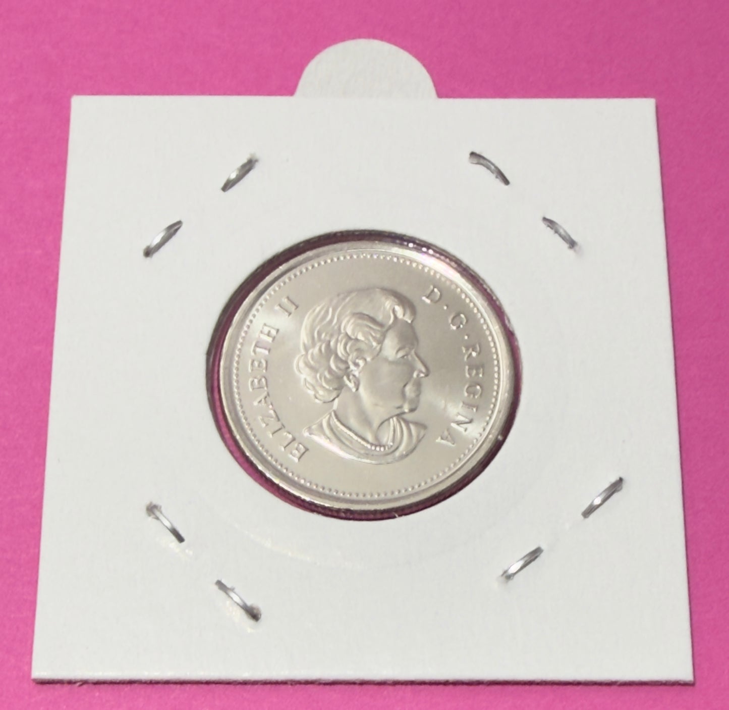 2010 Canadian Poppy Quarter - Coloured Double Poppy - Uncirculated 25 Cent Coin