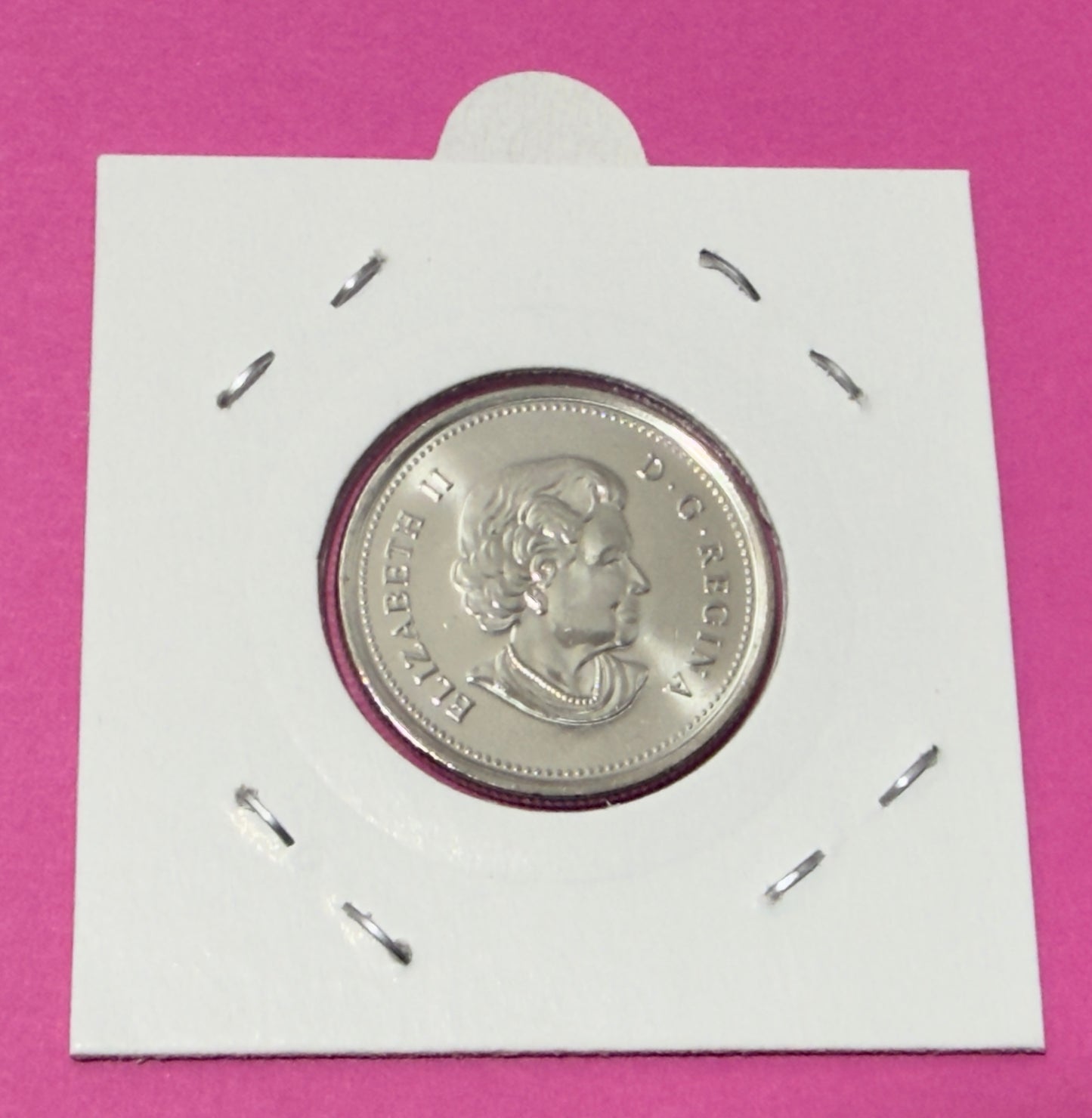 2010 Canadian Poppy Quarter - Coloured Double Poppy - Uncirculated 25 Cent Coin