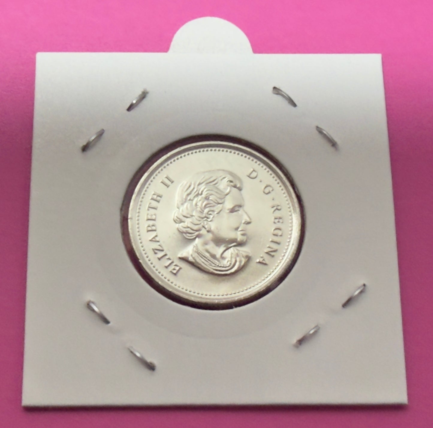 2010 Canadian Poppy Quarter - Coloured Double Poppy - Uncirculated 25 Cent Coin