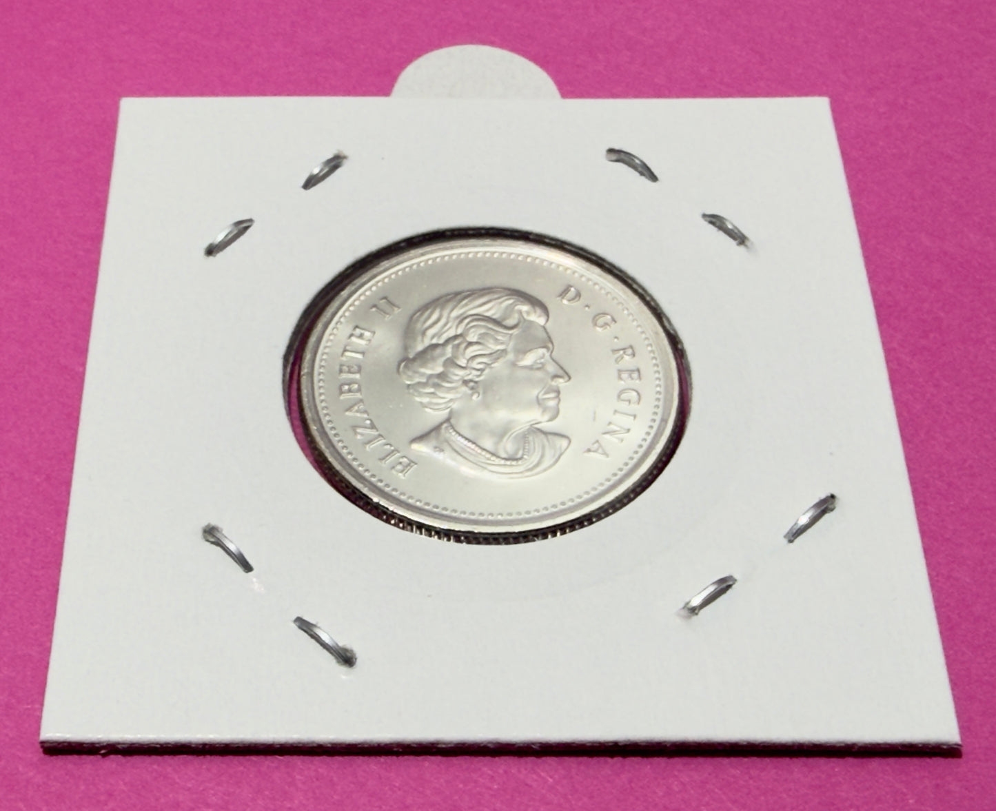 2010 Canadian Poppy Quarter - Coloured Double Poppy - Uncirculated 25 Cent Coin
