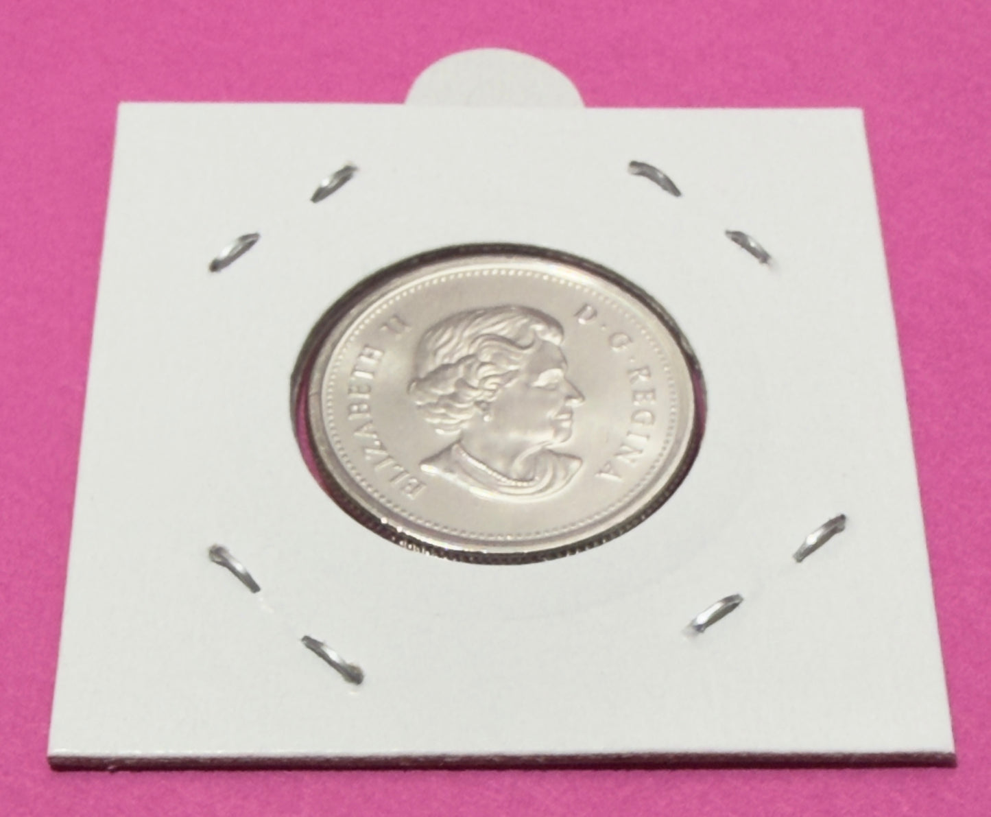 2010 Canadian Poppy Quarter - Coloured Double Poppy - Uncirculated 25 Cent Coin