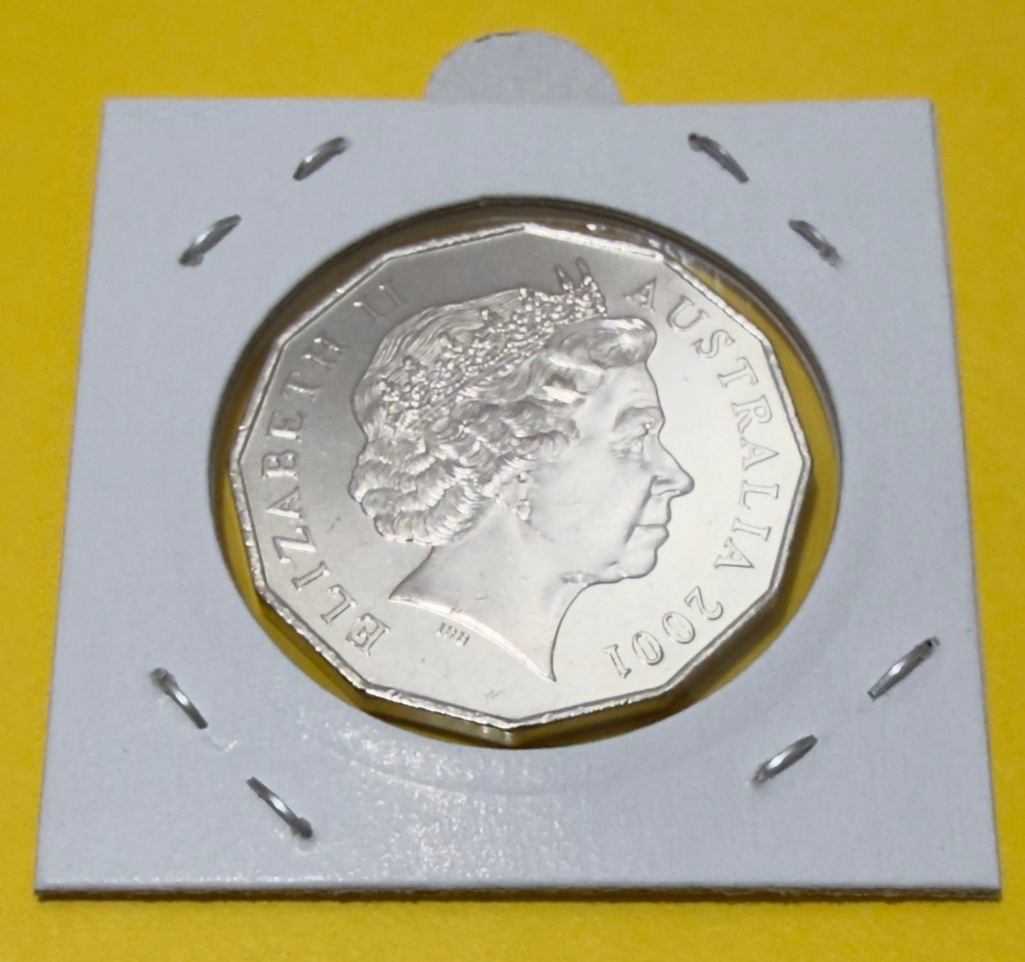 2001 50 Cent Coin - Centenary of Federation VIC - Uncirculated - comes in 2x2