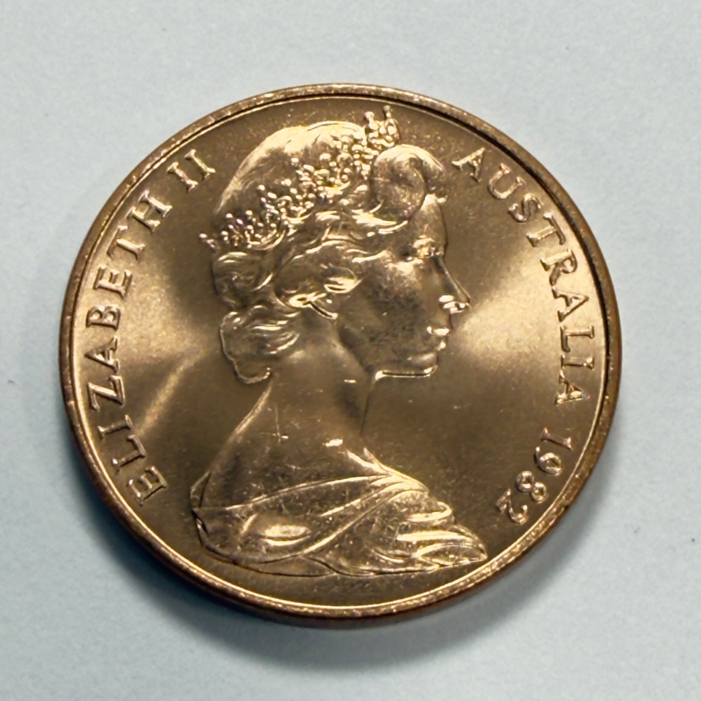 1982 2 Cent Coin - Uncirculated - ex Mint roll - Two Cent 2c - comes in 2x2