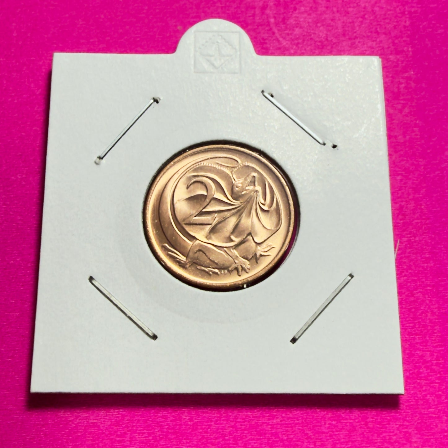 1982 2 Cent Coin - Uncirculated - ex Mint roll - Two Cent 2c - comes in 2x2