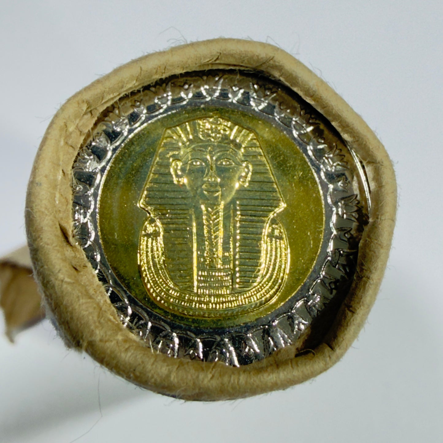 2022 Egyptian 1 POUND Coin - Tutankhamun Mask UNCIRCULATED Ex ROLL