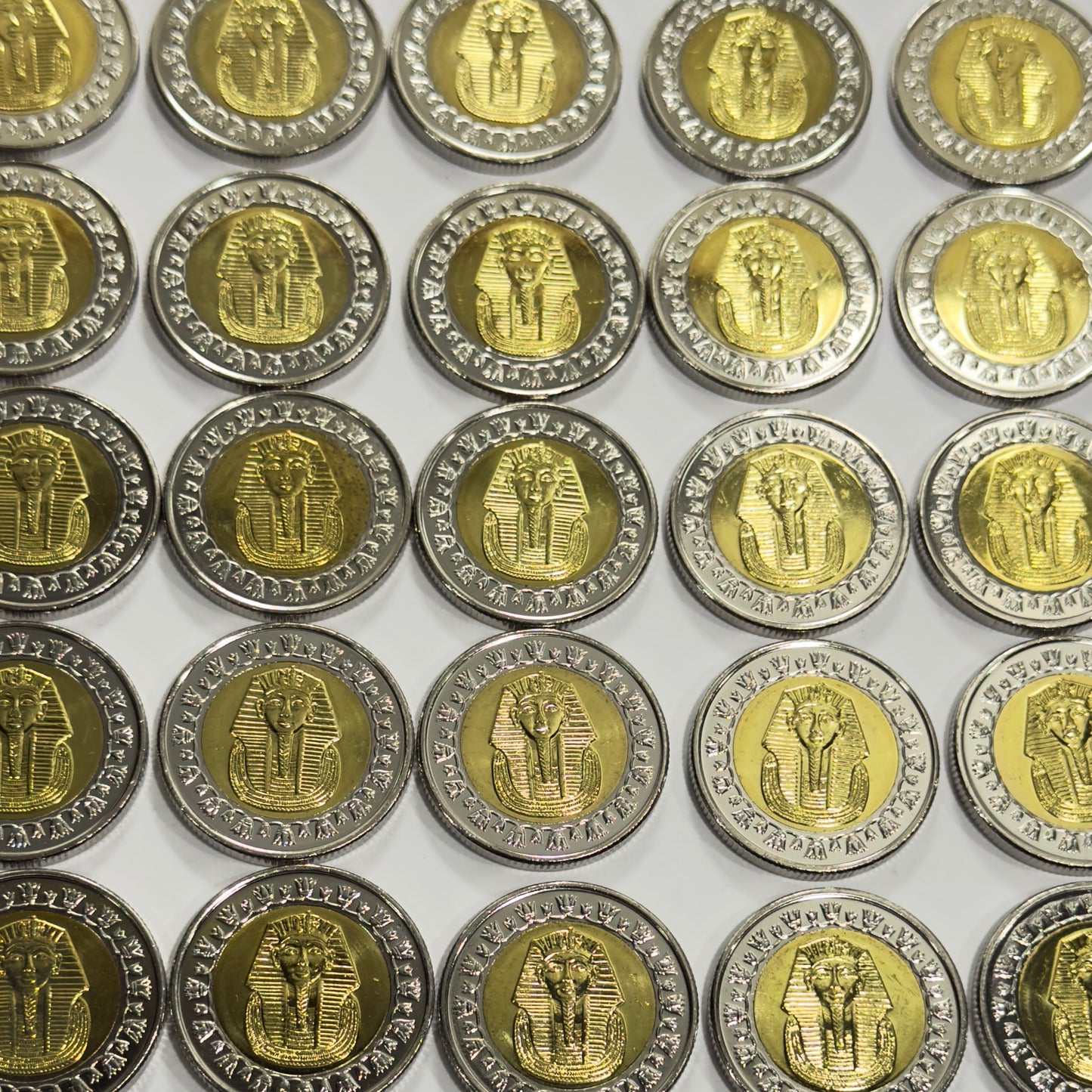 2022 Egyptian 1 POUND Coin - Tutankhamun Mask UNCIRCULATED Ex ROLL