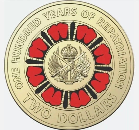 2019 $2 Coin - 100 Years of Repatriation - Uncirculated - comes in 2x2