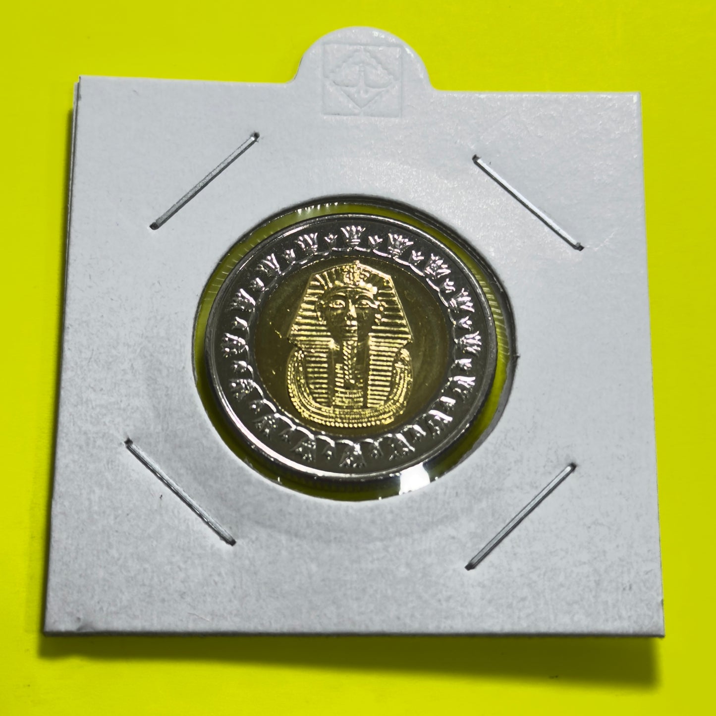 2022 Egyptian 1 POUND Coin - Tutankhamun Mask UNCIRCULATED Ex ROLL