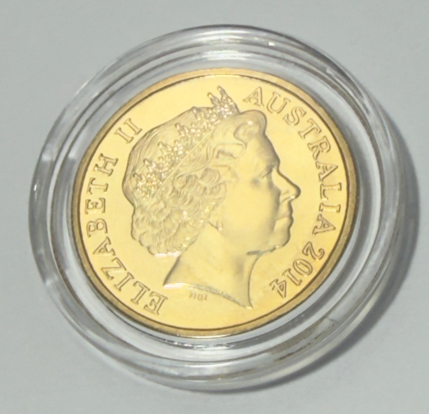 2014 One Dollar $1 Coin - Coloured AL-BR - Ex Mint Set - comes in $! Capsule