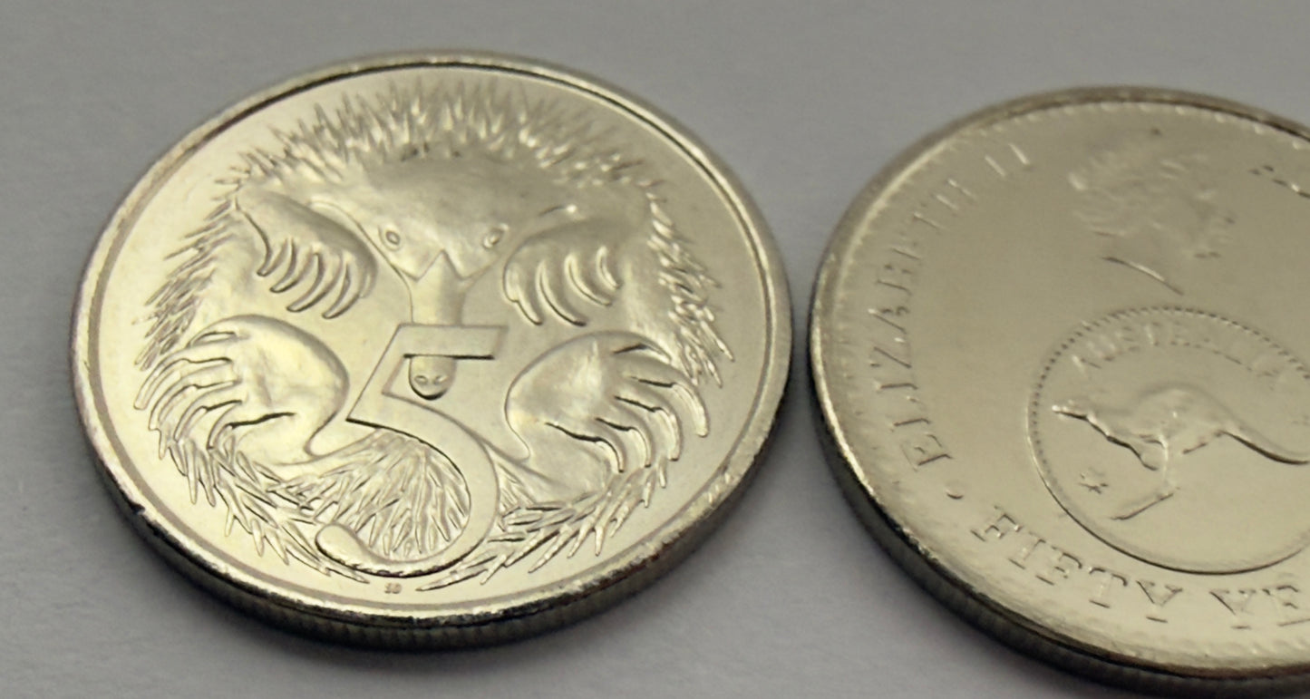2016 5 Cent Coin - Changeover 50 Years of Decimal Currency - Uncirculated