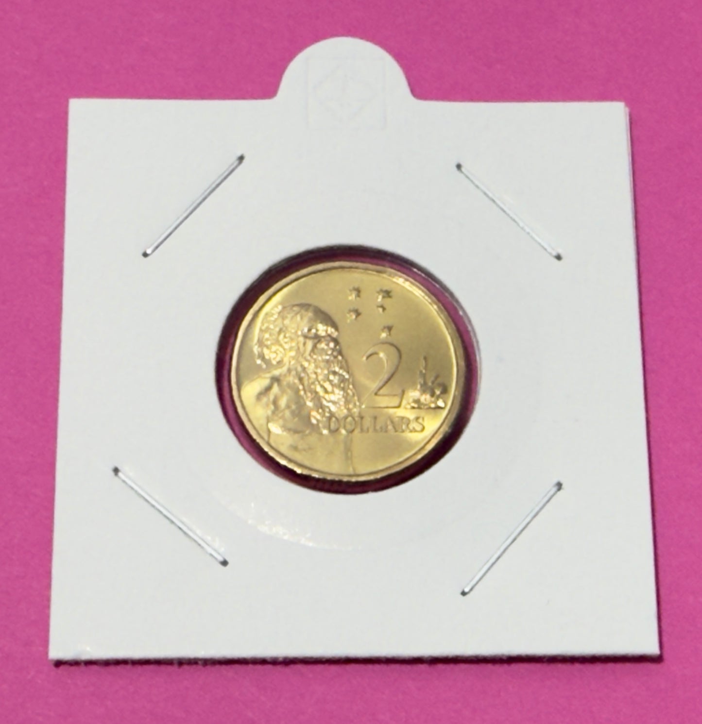 1997 $2 Elder Coin - Choice Uncirculated - ex mint set coin - comes in 2x2