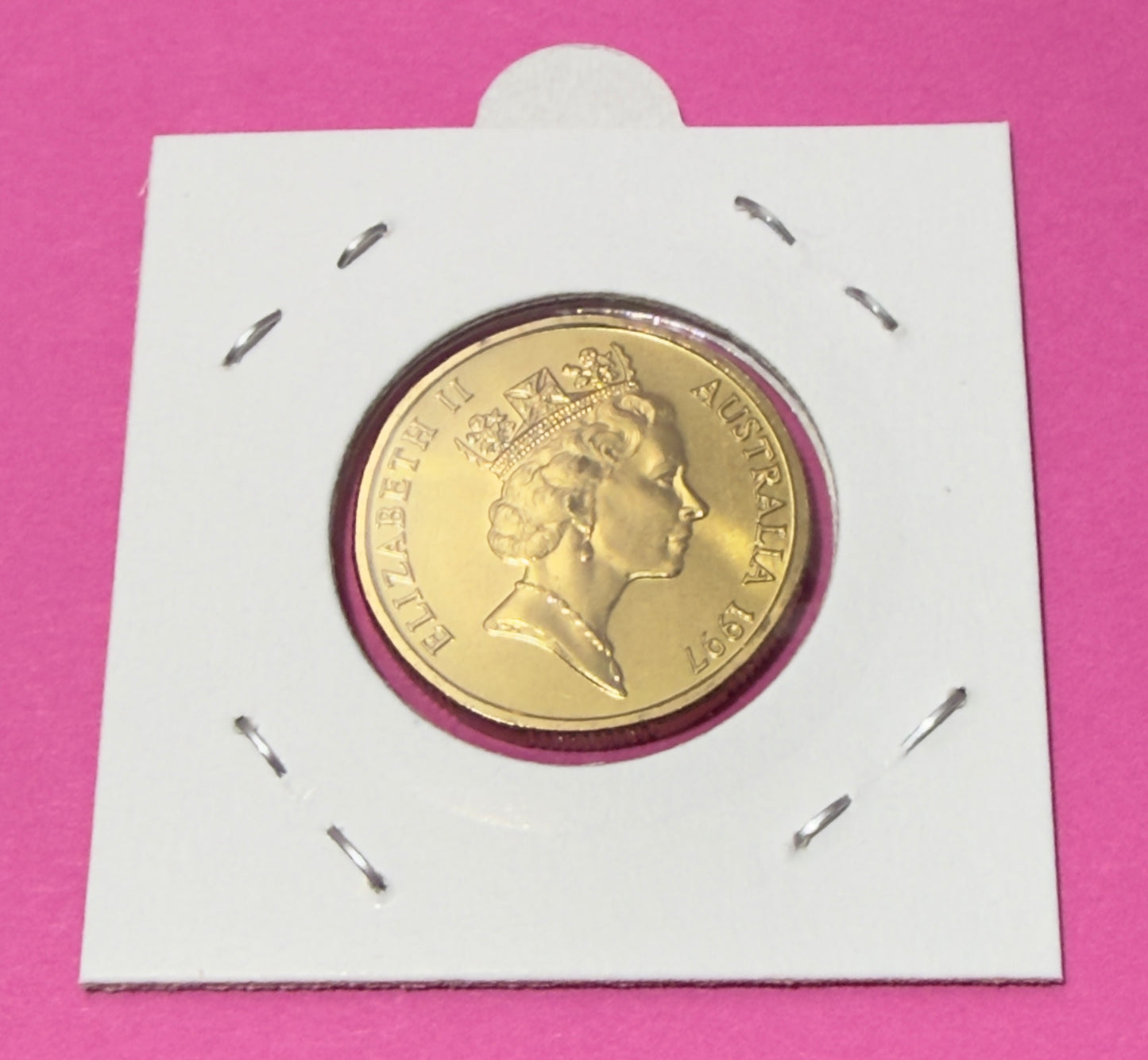 1997 $1 Sir Charles Kingsford Smith - Uncirculated - ex mint set coin - in 2x2