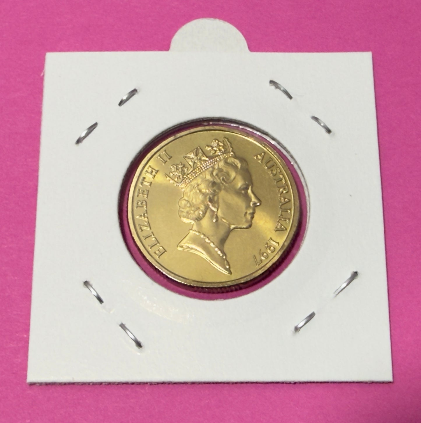 1997 $1 Sir Charles Kingsford Smith - Uncirculated - ex mint set coin - in 2x2