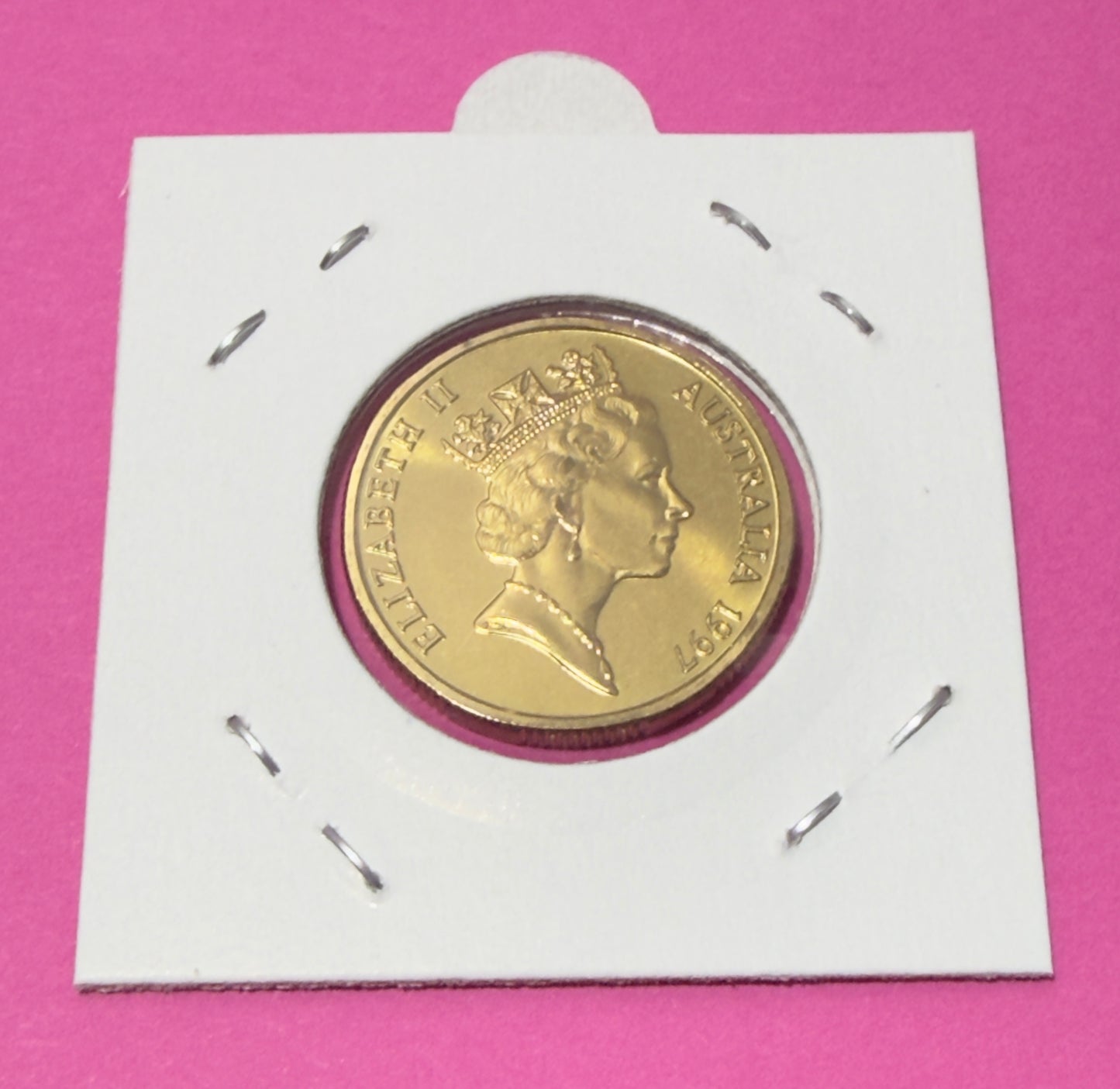 1997 $1 Sir Charles Kingsford Smith - Uncirculated - ex mint set coin - in 2x2