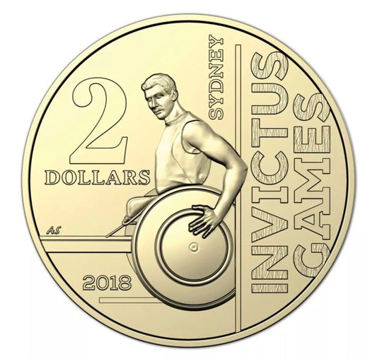 2018 $2 Invictus Games Coin - Uncirculated - Ex RAM Roll - comes in 2x2