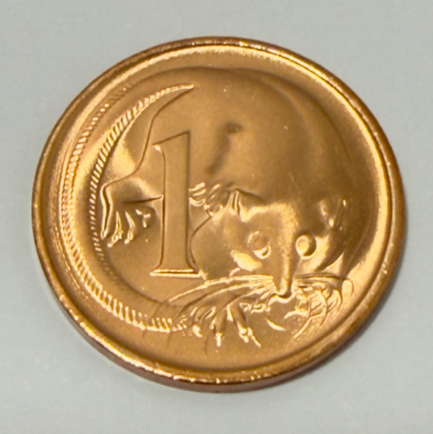 1980 1 Cent Coin - Uncirculated - ex Mint roll - One Cent - comes in 2x2