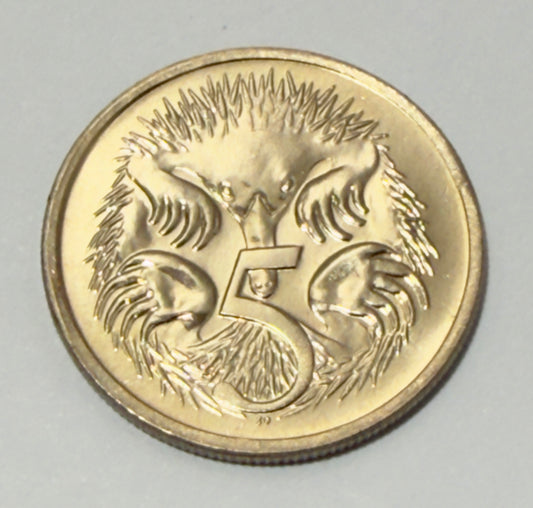 1980 5 Cent Coin - Uncirculated - from Mint roll - comes in 2x2