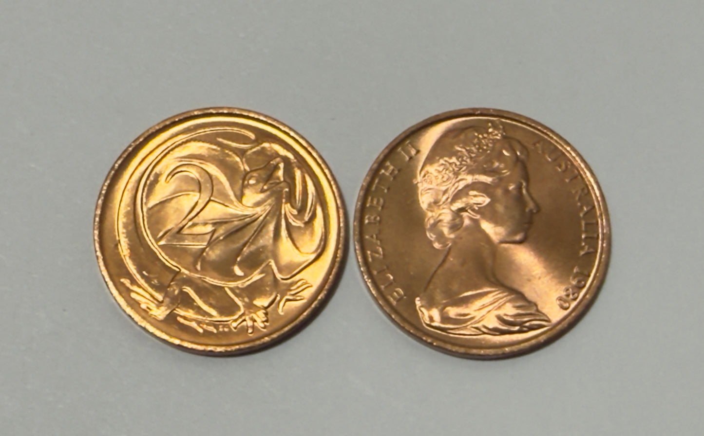 1980 2 Cent Coin - Uncirculated - Ex RAM Roll - Comes In 2x2