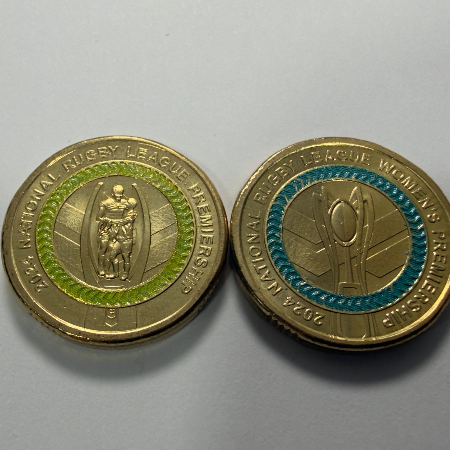 2024 $2 NRL Coins - NRL & NRLW - Uncirculated - Two Dollar - comes in 2x2s