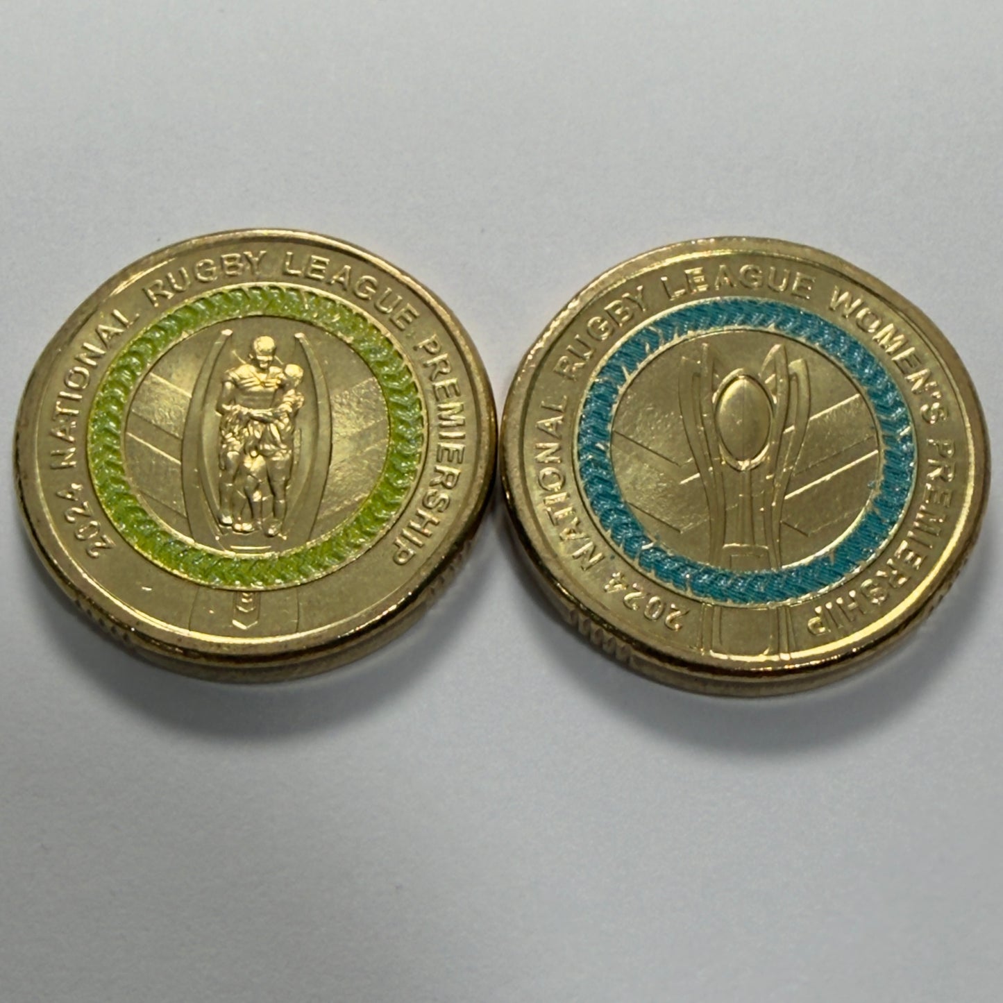 2024 $2 NRL Coins - NRL & NRLW - Uncirculated - Two Dollar - comes in 2x2s