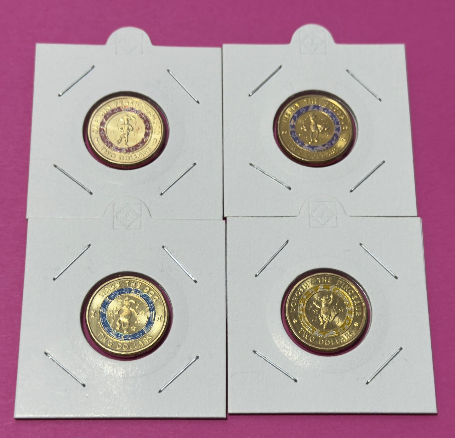 2021 x4 Wiggles $2 Coin - Uncirculated - Ex MINT SET - come in 2x2s