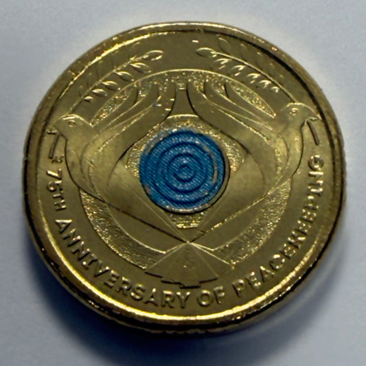 2022 $2 Coin - Uncirculated - Peacekeeping Dove - Coloured $2 - Comes In 2x2