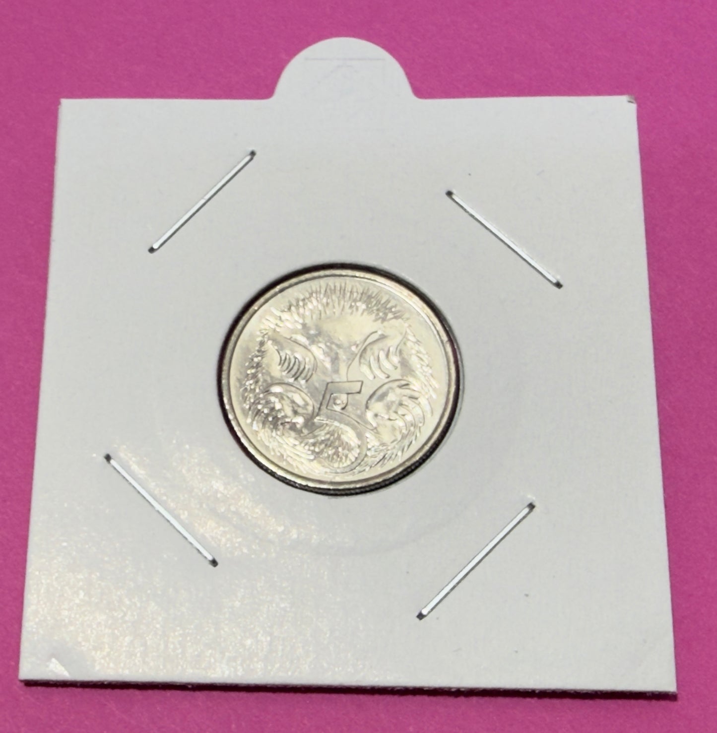 2021 5 Cent Coin - Uncirculated - Five Cent - JC Effigy - comes in 2x2