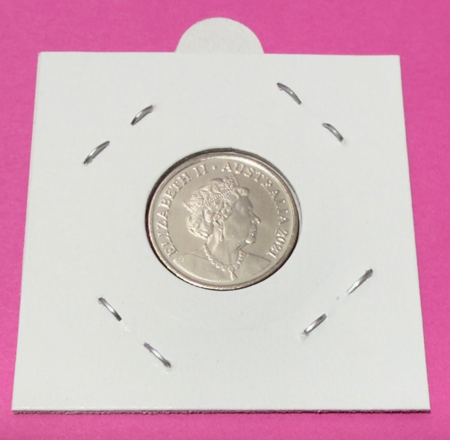 2021 5 Cent Coin - Uncirculated - Five Cent - JC Effigy - comes in 2x2