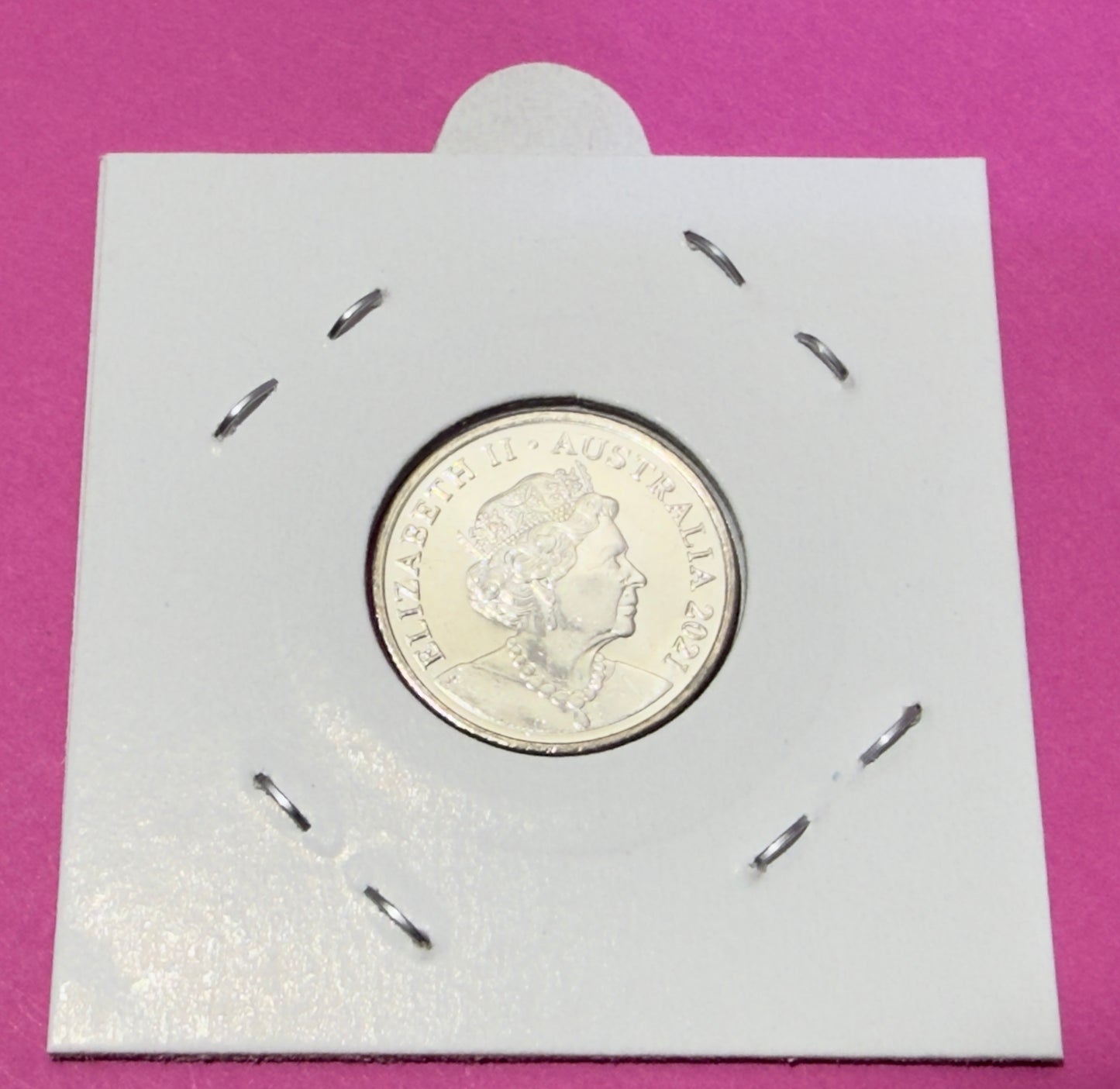 2021 5 Cent Coin - Uncirculated - Five Cent - JC Effigy - comes in 2x2