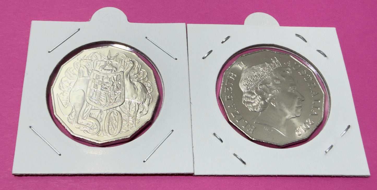 2019 IRB 50 Cent Coin - Uncirculated - Low Mintage -1.124 million - comes in 2x2
