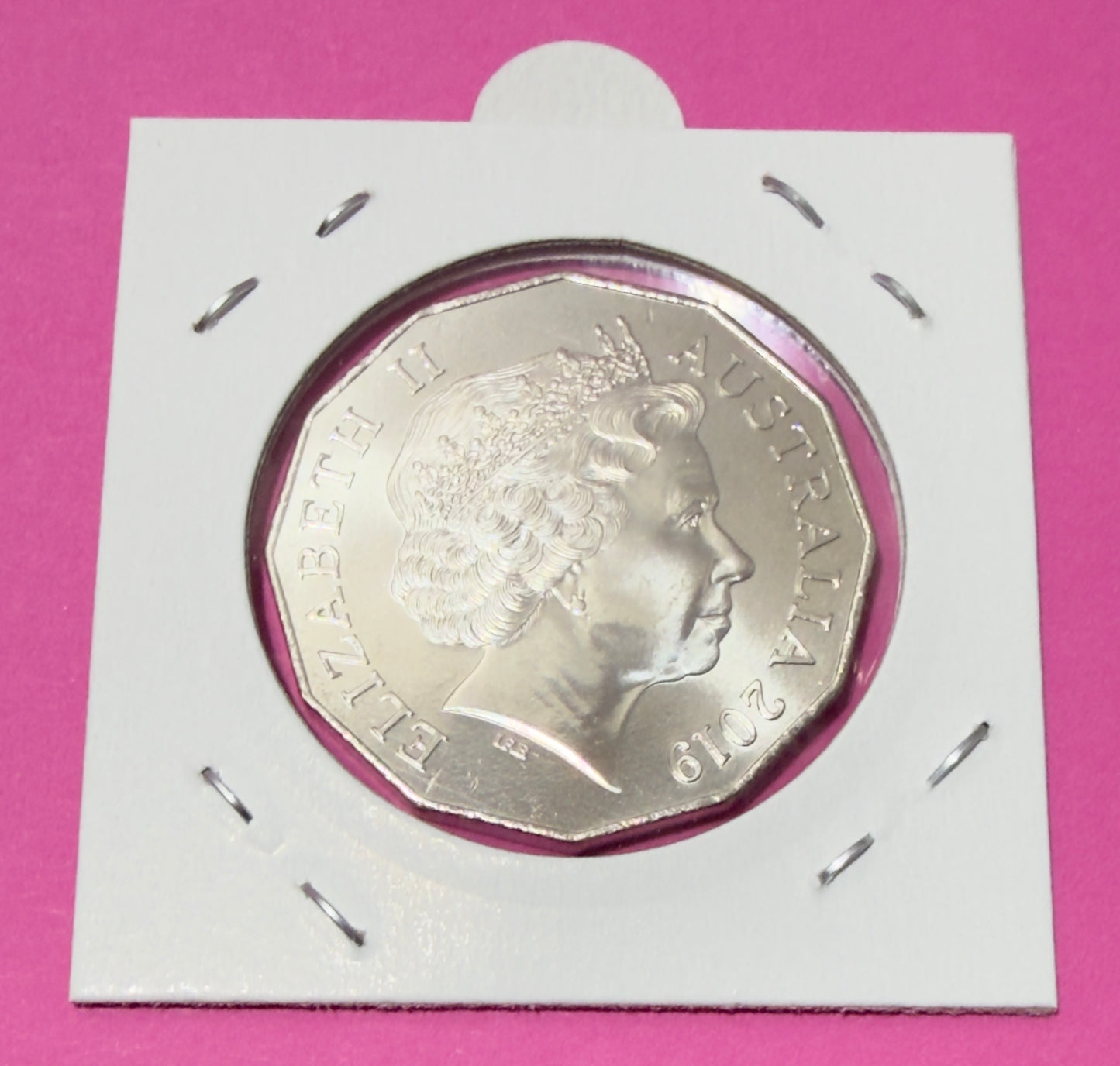 2019 IRB 50 Cent Coin - Uncirculated - Low Mintage -1.124 million - comes in 2x2