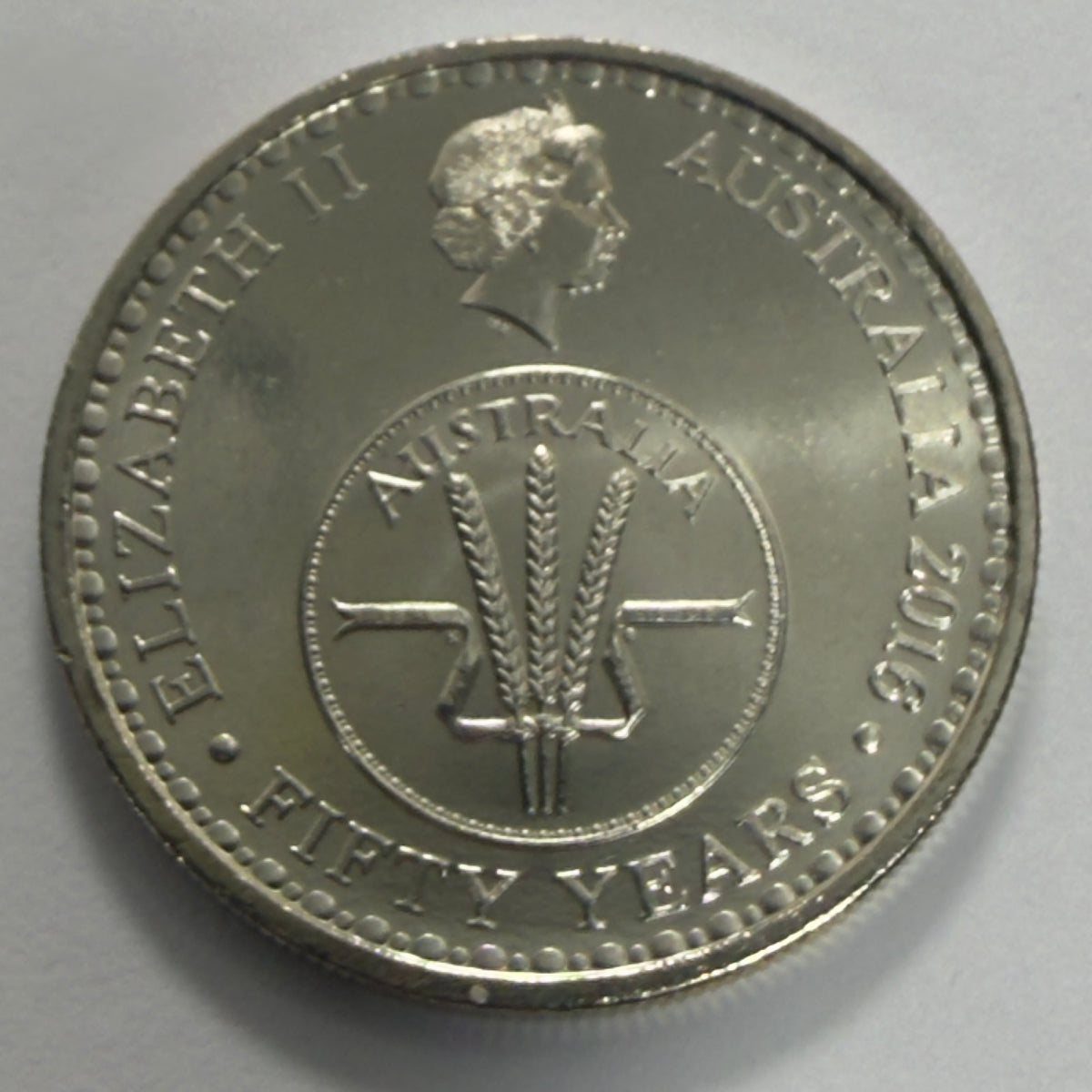 2016 10 Cent Coin - Changeover of Decimal Currency - Uncirculated - in 2x2