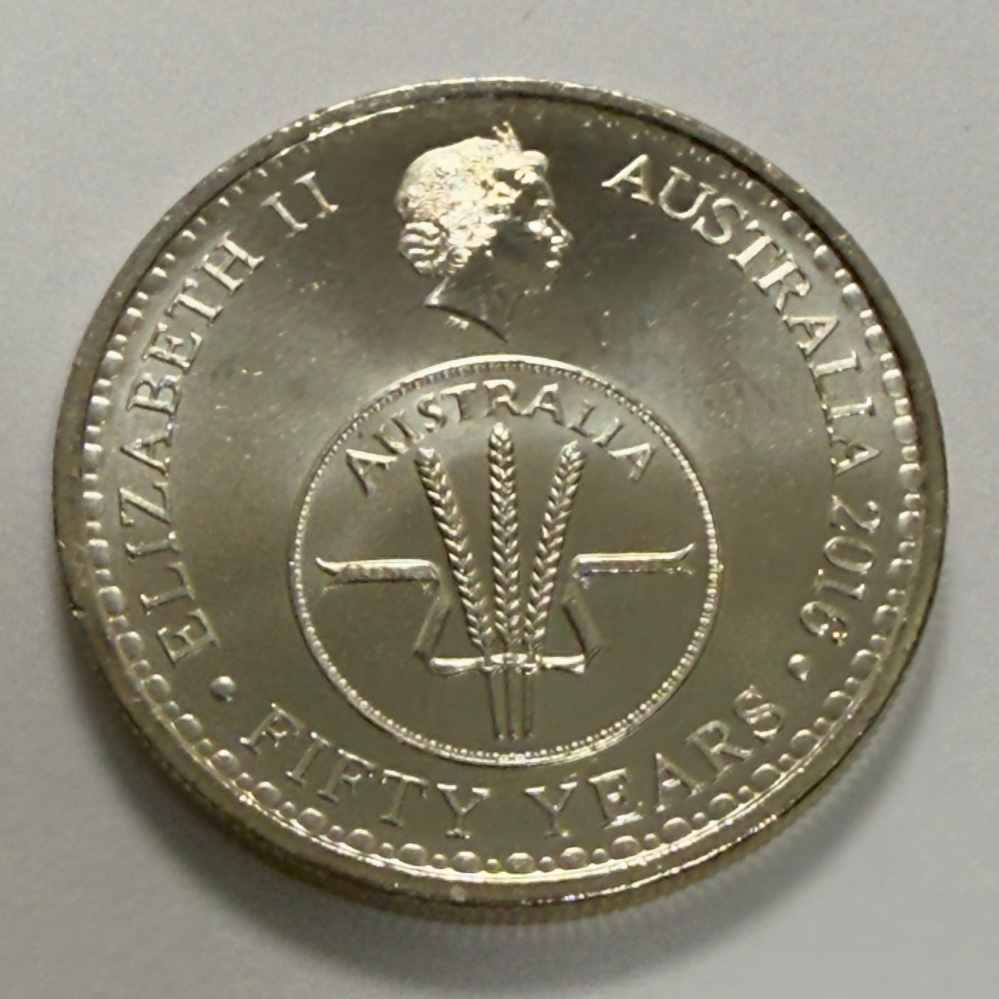 2016 10 Cent Coin - Changeover of Decimal Currency - Uncirculated - in 2x2