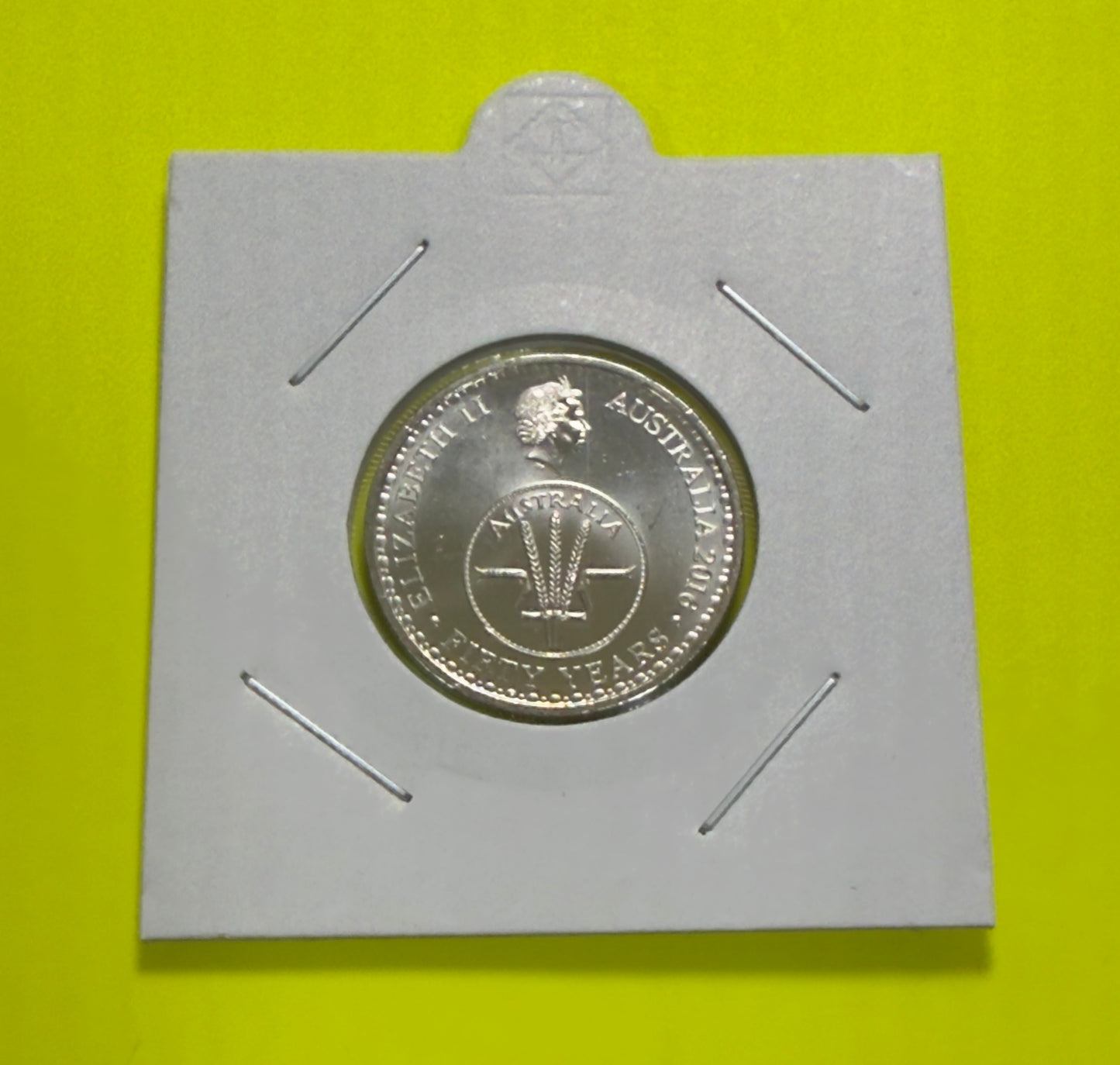2016 10 Cent Coin - Changeover of Decimal Currency - Uncirculated - in 2x2
