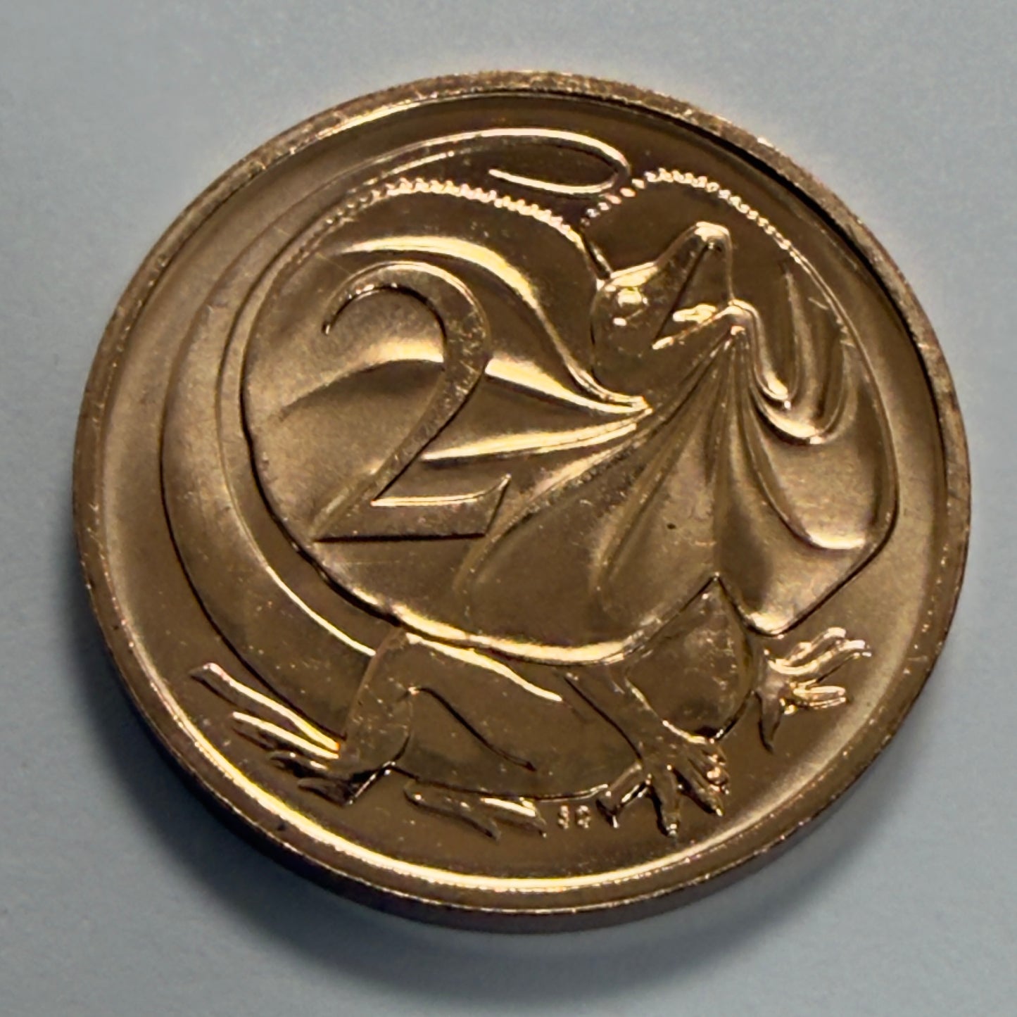 1990 2 Cent Coin - Choice Uncirculated - Mint Set ONLY coin - comes in 2x2