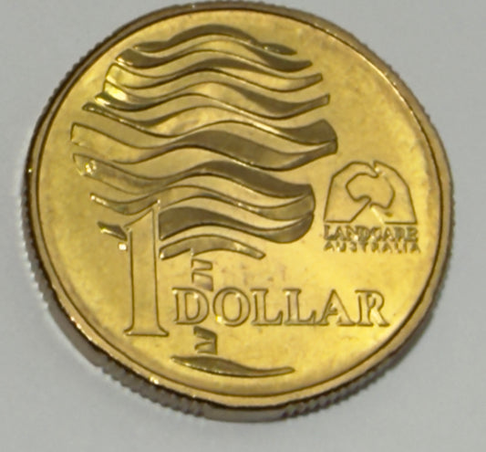 1993 $1 Coin - Choice Uncirculated - Water Is Life - ex mint set coin - in 2x2