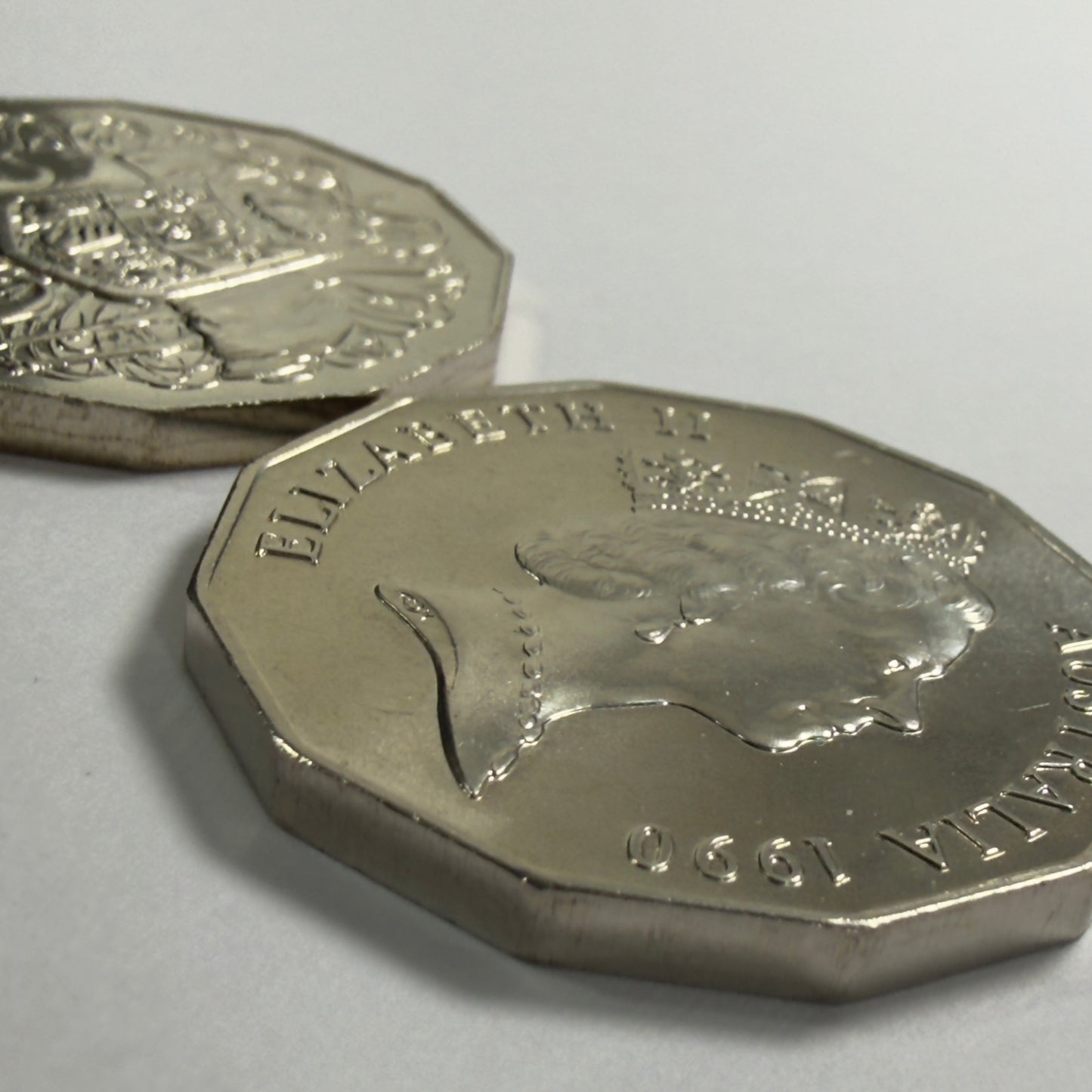 1990 50 Cent Coin - Choice Uncirculated - Mint Set ONLY Coin - comes in 2x2